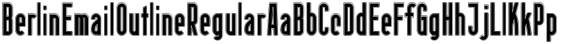 Berlin Email Outline Regular font
