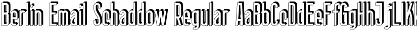 Berlin Email Schaddow Regular font