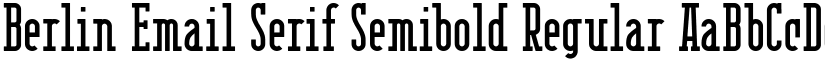 Berlin Email Serif Semibold Regular font