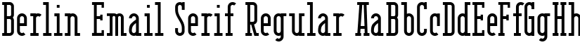 Berlin Email Serif Regular font