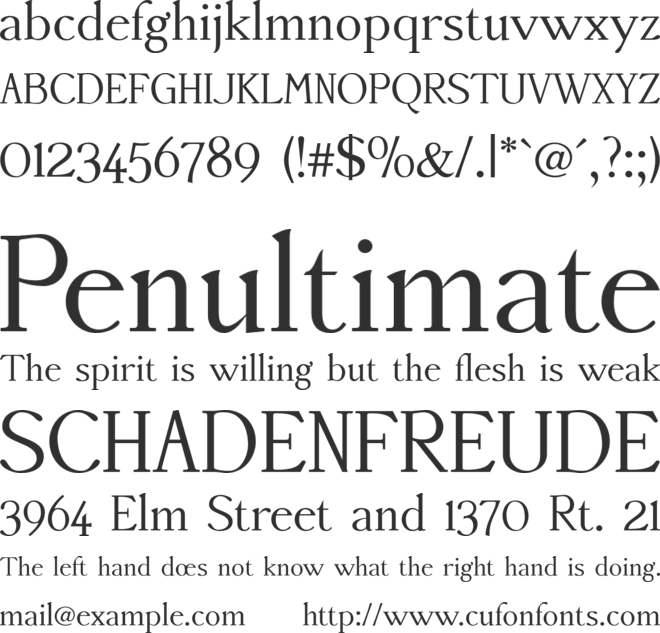 Accanthis ADF Std font preview