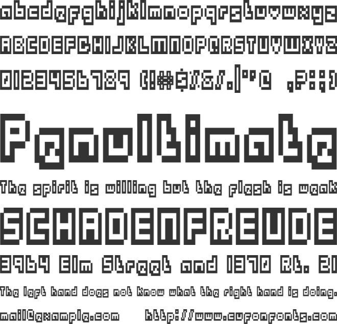 Outlands font preview