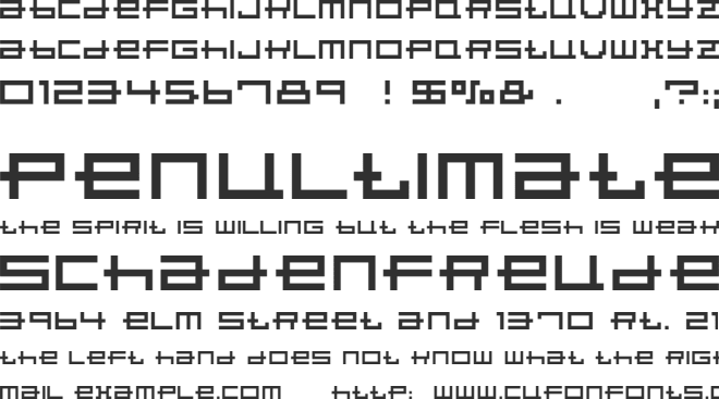 Porpoise font preview