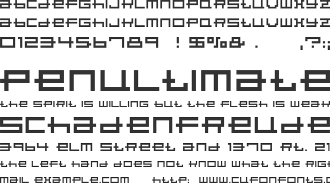 Porpoise font preview