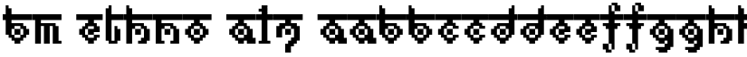 BM ethno A17 font
