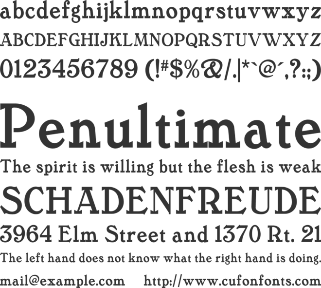 Tanglewood Tales NF font preview