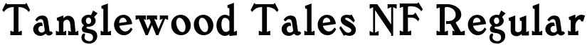 Tanglewood Tales NF Regular font
