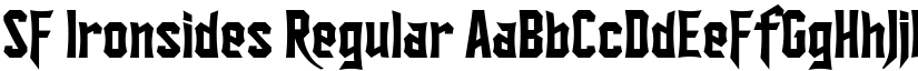 SF Ironsides Regular font