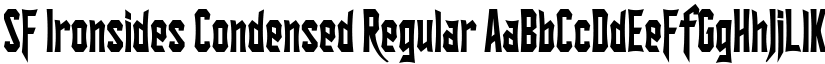 SF Ironsides Condensed Regular font