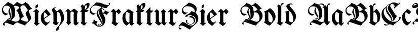WieynkFrakturZier Bold font