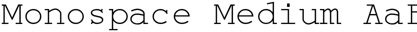Monospace Medium font
