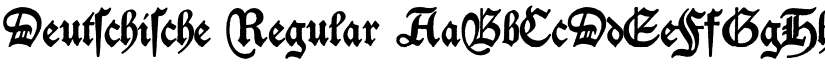 Deutschische Regular font