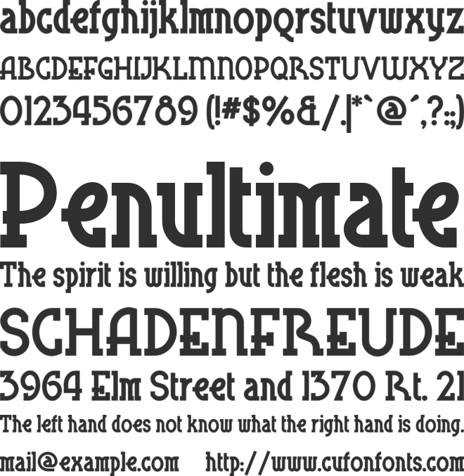Blue Plate Special NF font preview
