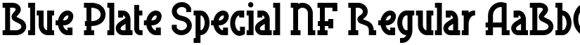 Blue Plate Special NF Regular font