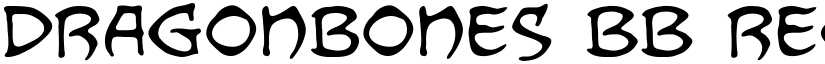 Dragonbones BB Regular font