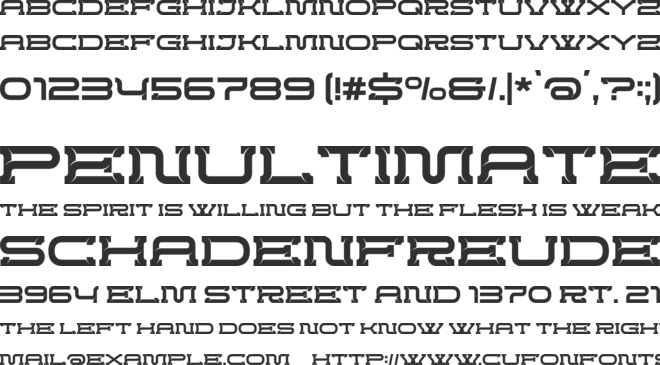 Creword font preview