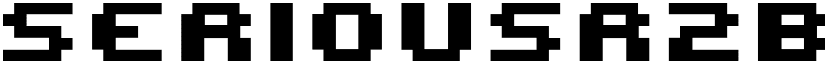 seriousr2b font