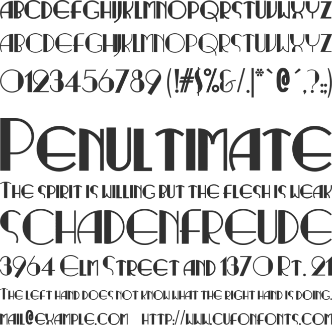 RitzyNormal font preview