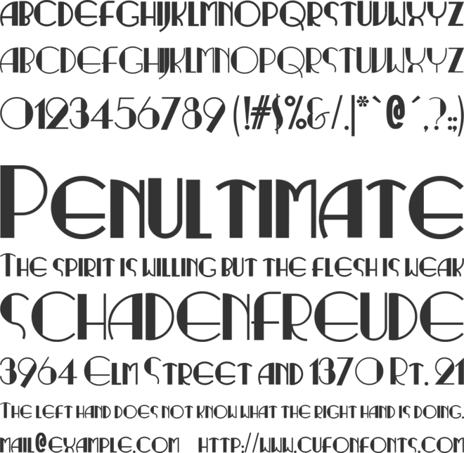 RitzyNormal font preview