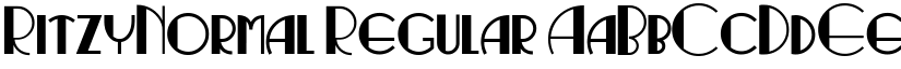 RitzyNormal Regular font
