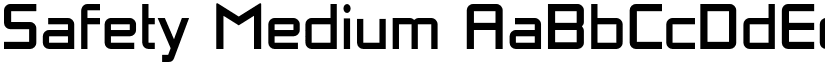 Safety Medium font