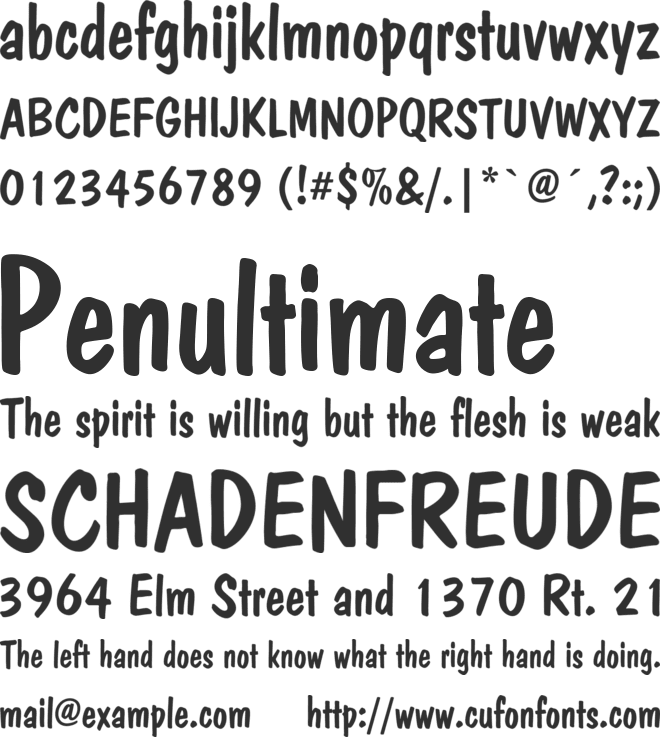 Dom Casual D font preview