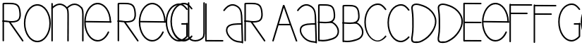 rome Regular font