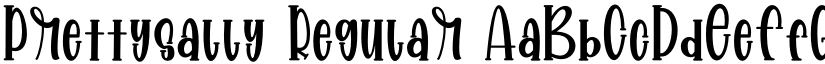 Prettysally Regular font