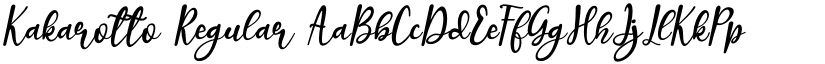 Kakarotto Regular font