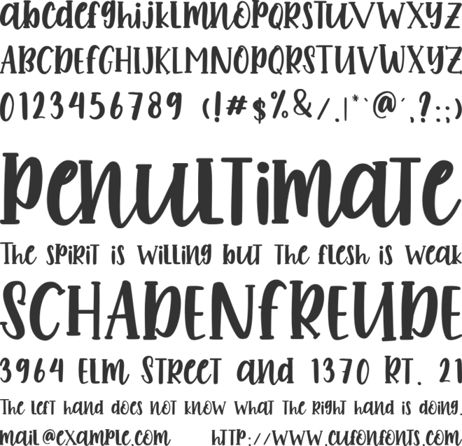 Romeo Dream font preview