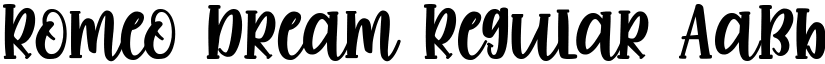 Romeo Dream Regular font
