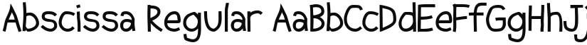 Abscissa font download