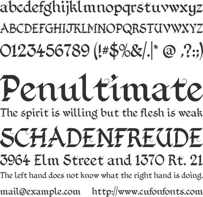 Kingthings Foundation font preview