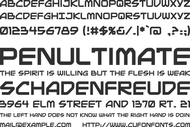 Mainframe BB font preview