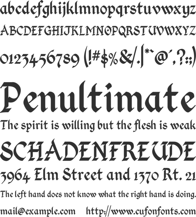 Kingthings Calligraphica 2 font preview