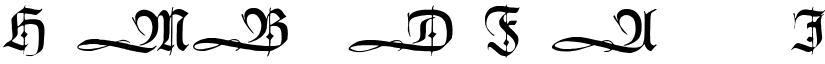 HumboldtFraktur Initialen Regular font