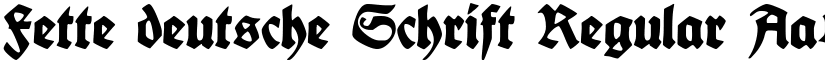 Fette deutsche Schrift Regular font