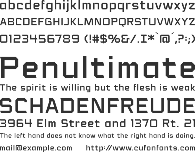 Voice Activated BB font preview