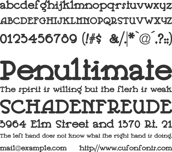 Jeepers font preview