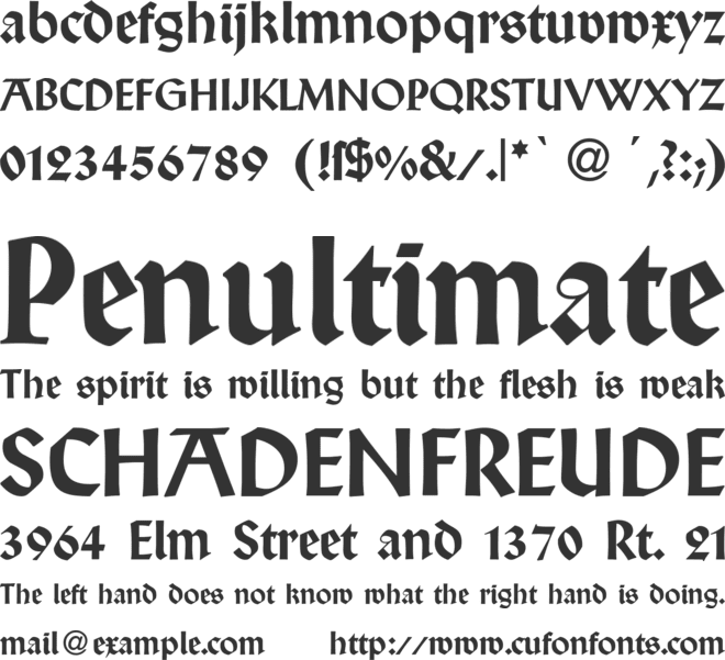 DS Wallau font preview