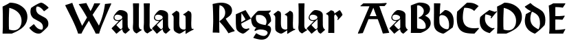 DS Wallau Regular font