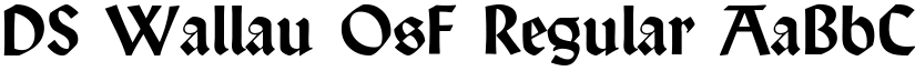 DS Wallau OsF Regular font