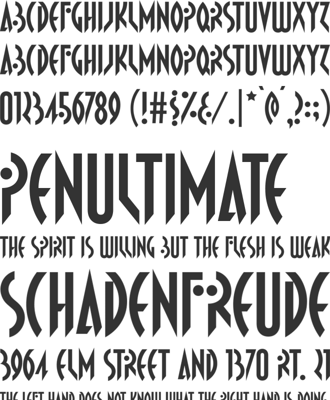 Propaniac font preview