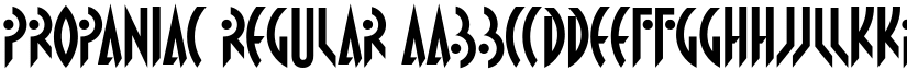 Propaniac Regular font