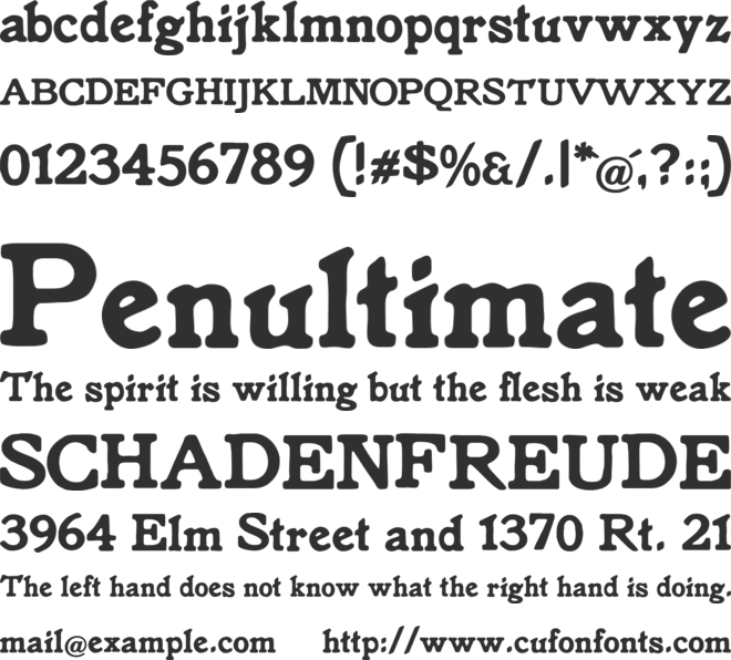 Knorke font preview