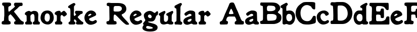 Knorke Regular font