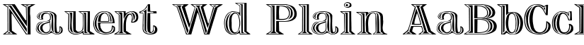 Nauert Wd Plain font