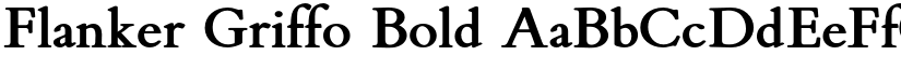 Flanker Griffo Bold font