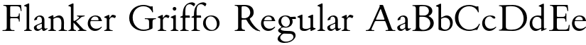 Flanker Griffo Regular font