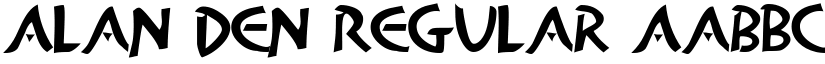 Alan Den Regular font